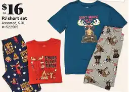 Giant Tiger PJ short set offer