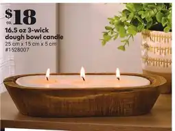 Giant Tiger 16.5 oz 3-wick dough bowl candle offer
