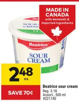 Giant Tiger Beatrice sour cream offer