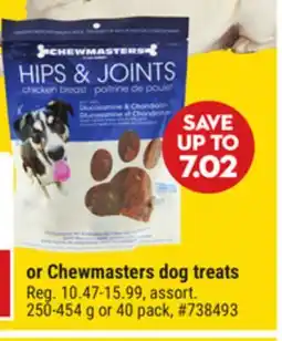 Giant Tiger Chewmasters dog treats offer