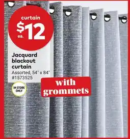 Giant Tiger Jacquard blackout curtain offer
