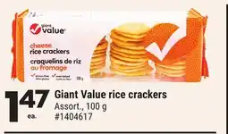 Giant Tiger Giant Value rice crackers offer