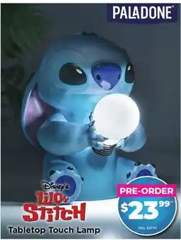 Showcase Paladone Disney's Lilo & Stitch 6 Tabletop Touch Lamp offer