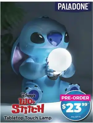 Showcase Paladone Disney's Lilo & Stitch 6 Tabletop Touch Lamp offer