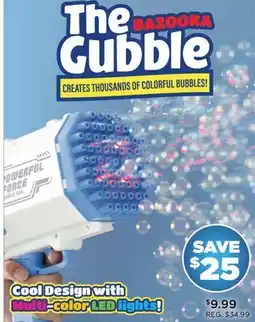 Showcase The Bazooka Gubble LED Bubble Gun offer
