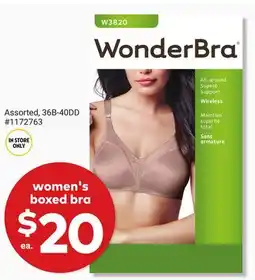 Giant Tiger women's boxed bra offer