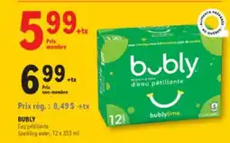 Familiprix BUBLY Sparkling water, 12 x 355 ml offer
