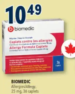 Familiprix BIOMEDIC, Allergy, 25 mg, 36 caplets offer