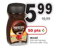 Familiprix NESCAFÉ, Rich instant coffee, 170 g offer