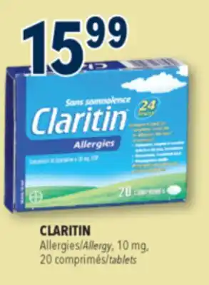Familiprix CLARITIN, Allergy, 10 mg, 20 tablets offer