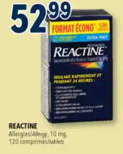 Familiprix REACTINE Allergy, 10 mg, 120 tablets offer