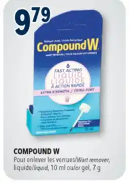 Familiprix COMPOUND W Wart remover liquid 10 ml or gel 7 g offer