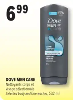 Familiprix DOVE MEN CARE Selected body and face washes 532 ml offer