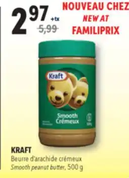 Familiprix KRAFT Smooth peanut butter 500 g offer