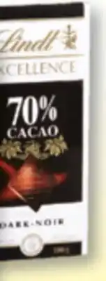 Familiprix LINDT Chocolate, 100 g offer