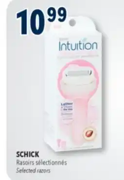 Familiprix SCHICK, Selected razors offer