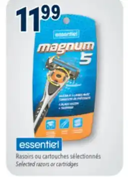 Familiprix ESSENTIEL, Selected razors or cartridges offer