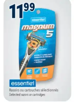 Familiprix ESSENTIEL, Selected razors or cartridges offer