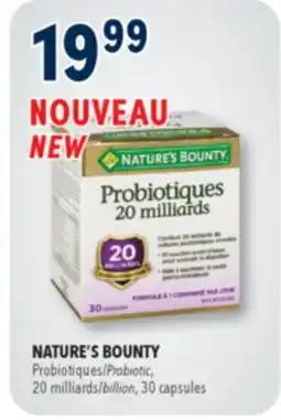 Familiprix NATURE'S BOUNTY Probiotic 20 billion 30 capsules offer