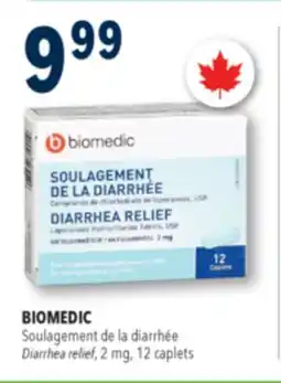 Familiprix Biomedic diarrhea relief 2mg caplets 12un offer