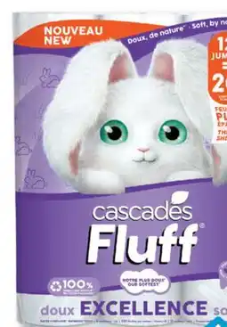 Familiprix CASCADES, Fluff, Bathroom tissue, jumbo rolls or Tuff Enviro, Paper towels, 6 jumbo rolls offer