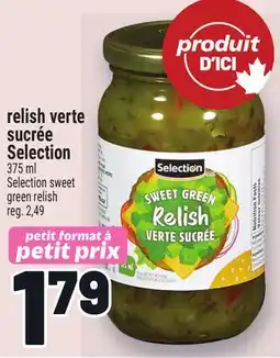 Metro RELISH VERTE SUCRÉE SELECTION | SELECTION SWEET GREEN RELISH offer