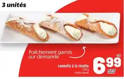 Metro CANNOLIS À LA RICOTTA | RICOTTA CANNOLI offer