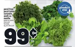 Metro PERSIL FRISÉ, PERSIL ITALIEN, CORIANDRE, ANETH OU MENTHE | FINE HERBS offer