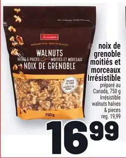 Metro NOIX DE GRENOBLE MOITIÉS ET MORCEAUX IRRÉSISTIBLE | IRRÉSISTIBLE WALNUTS HALVES & PIECES offer
