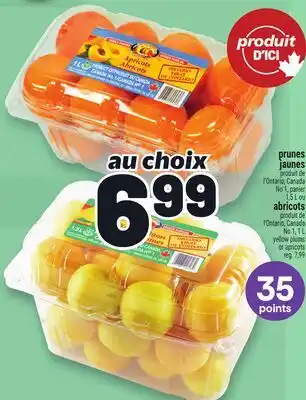 Metro PRUNES JAUNES, ABRICOTS | YELLOW PLUMS OR APRICOTS offer
