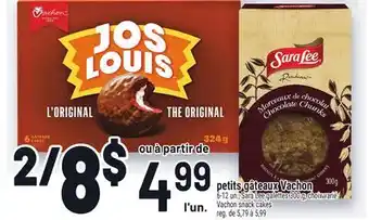 Metro PETITS GÂTEAUX VACHON | VACHON SNACK CAKES offer