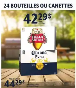 Metro CORONA EXTRA 24 BOUTEILLES OU CANETTES, 24 BOUTEILLES (330 ML), 24 CANETTES (355 ML) offer