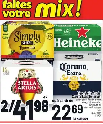Metro BIÈRE STELLA ARTOIS, CORONA EXTRA,HEINEKEN | BEER offer