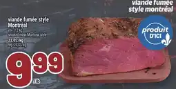 Metro VIANDE FUMÉE STYLE MONTRÉAL | SMOKED MEAT MONTREAL STYLE offer
