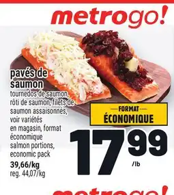 Metro PAVÉS DE SAUMON | SALMON PORTIONS offer