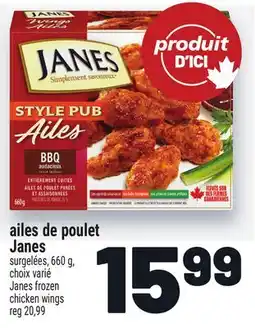 Metro AILES DE POULET JANES | JANES FROZEN CHICKEN WINGS offer