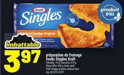 Metro PRÉPARATION DE FROMAGE FONDU SINGLES KRAFT | KRAFT SINGLES PROCESS CHEESE offer