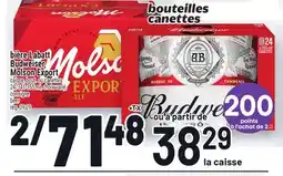 Metro BIÈRE LABATT BUDWEISER, MOLSON EXPORT | BEER offer