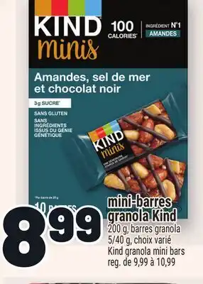 Metro MINI-BARRES GRANOLA KIND | KIND GRANOLA MINI BARS offer