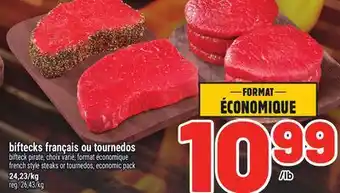 Metro BIFTECKS FRANÇAIS OU TOURNEDOS | FRENCH STYLE STEAKS OR TOURNEDOS offer
