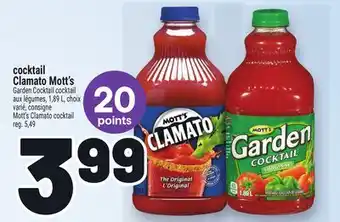Metro COCKTAIL CLAMATO MOTT'S | MOTT'S CLAMATO COCKTAIL offer