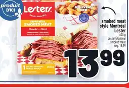 Metro SMOKED MEAT STYLE MONTRÉAL LESTER | LESTER MONTREAL SMOKED MEAT offer