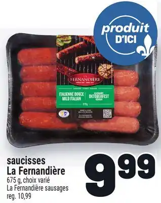 Metro SAUCISSES LA FERNANDIÈRE | LA FERNANDIÈRE SAUSAGES offer