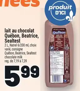 Metro QUÉBON, BEATRICE, SEALTEST CHOCOLATE MILK | QUÉBON, BEATRICE, SEALTEST CHOCOLATE MILK offer