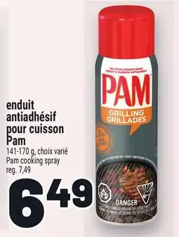 Metro ENDUIT ANTIADHÉSIF POUR CUISSON PAM | PAM COOKING SPRAY offer