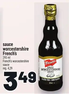 Metro SAUCE WORCESTERSHIRE FRENCH'S | FRENCH'S WORCESTERSHIRE SAUCE offer