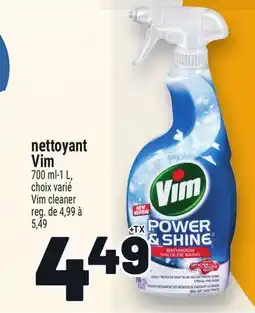 Metro NETTOYANT VIM | VIM CLEANER offer