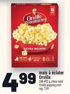 Metro MAÏS À ÉCLATER ORVILLE | ORVILLE POPPING CORN offer