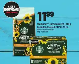 Metro STARBUCKS CAFÉ MOULU 311 - 340 G CAPSULES DE CAFÉ K-CUP 8 - 10 UN offer