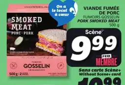 IGA FUMOIRS GOSSELIN PORK SMOKED MEAT offer